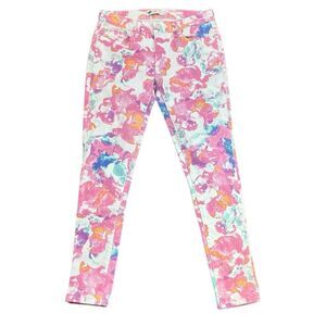 Levi's Watercolor Floral Ankle Length Denim Skinny Legging 31